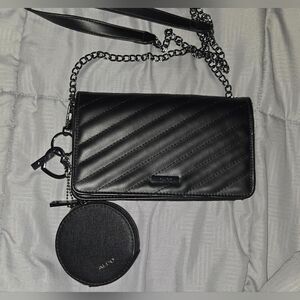 🖤 New ✨️ ALDO ✨️ Quilted Crossbody Black Bag + Matching Coin Pouch 🖤